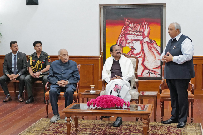 Interaction with Vice-President, Sh Venkaiah Naidu